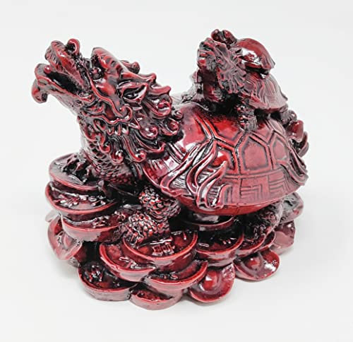 JRose Collections Feng Shui Tortue Chinoise Tête de Dragon Porte Bonheur Enfants et Famille HG18954