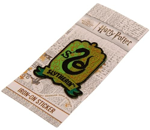 Harry Potter - Slytherin - Aufnäher zum Aufbügeln (Einheitsgröße) (Grün/Schwarz)