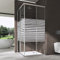 doporro Duschkabine 80x80x190cm Eckeinstieg Duschabtrennung Inkl. Duschwanne glas Doppel Schiebetür ESG Glas Duschtür Ravenna 16MS Plus