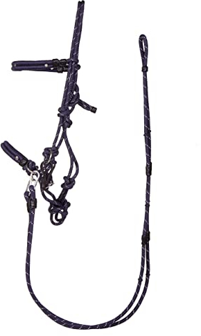 QHP Knotenhalfter-Set Multifunktion (Vollblut, Navy)