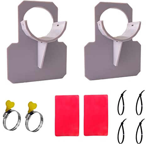 Molyorch 2 Stück Schwimmbad Rohrhalterung, Schlauchhalter Pool, Pool Rohrhalterung, Pool Schlauchhalter, für 38mm Breites Schwimmbadrohr, Schwimmschlauch (Grau)