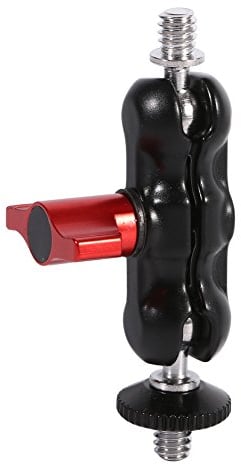 Magic Arm für DSLR, Arm Mount Adapter Multifunktions-Doppelkugelkopf mit Schuhhalterung und 1/4 Zoll Schraube für LCD-/LED-Leuchten