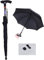 HWSY Krücke Multifunktions-Smart-Senioren-Regenschirmstock-Krücken, Gehhilfen, Aluminium-LED, Schwarz Interesting