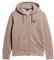 Superdry Veste à capuche de sport de luxe, coupe ample, pour homme, Beige foncé structuré, L