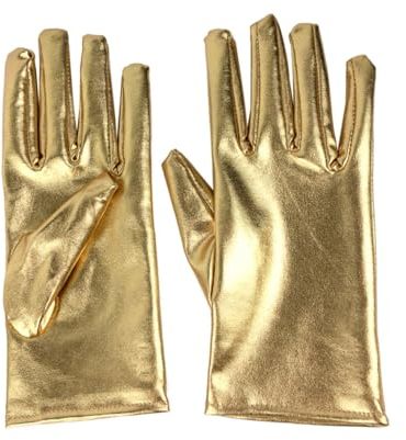 PACKOVE 1 Paar Cosplay-Handschuhe Modehandschuhe Lacklederhandschuhe Handschuhe reinigen Arbeitshandschuhe Damen Handschuhe helle handschuhe kurze Handschuhe Universal- Männer und Frauen