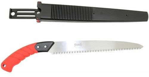 AMK® Wilkinson Sword 250mm Garden Pull Cut Steel Pruning Saw & Holster Tree Branch Hedge Cutting