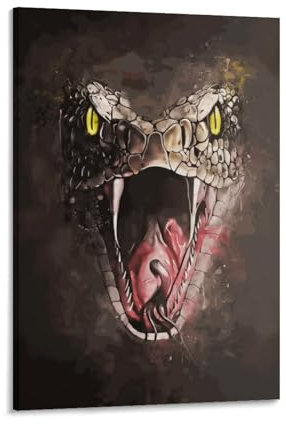 Splatter Cobra-Poster, Kunstwerke, Leinwand, Raum, ästhetische Wandkunst, Drucke, Heimbild, Gemälde, moderne Dekoration, 30 x 45 cm
