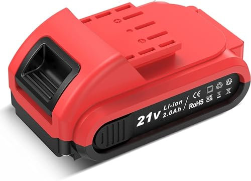 BETENST Batterie lithium-ion 2000 mAh pour perceuse-visseuse sans fil 21 V (DZL00045)