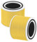 HOSECES 3-in-1 True HEPA Filter Core 300-RF Replacement for LEVOIT CORE 300 CORE 300S Air Purifier Pet Filter, High Efficiency Activated Carbon Filter 2Pack (Yellow Pet)