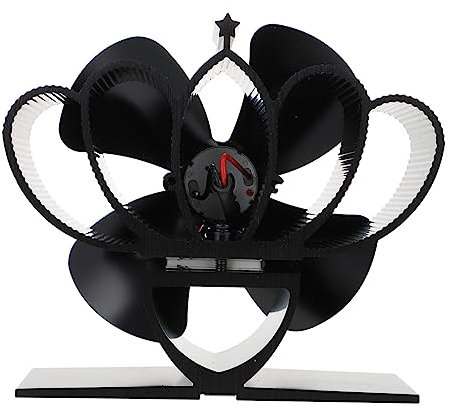 SEWOART Fireplace Stove Fan Motor Heat-powered Fan for Wood Burning Stove Silent Mini