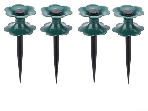 SMZhomeone 4 Pcs Garden Hose Guide Wheel Hose Guide Bracket Lawn Protector Support Spike Garden Hose Guide Wheel