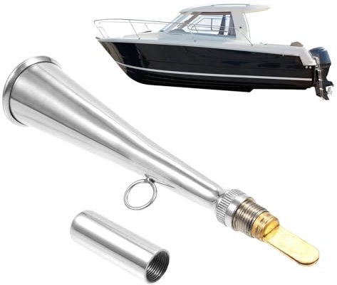 Pokronc Fog Horn - Air Horns For Safety | Loud Sound Boat Horn Marine, Camping Air Horns, Stainless Steel Safety Horn For Marine Safety, Animal Alarm, Sporting Events