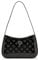 GUESS Damen Arnela Top Zip Shoulder Bag Umhängetasche, Schwarzes Logo