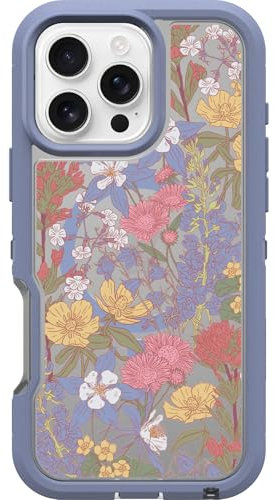 OtterBox iPhone 16 Pro Max Defender Series XT Clear Case - Floral Purple