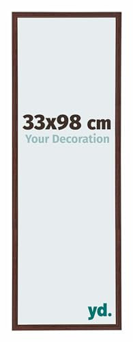 yd. Your Decoration - Puzzlerahmen 33x98 cm - Braun - Puzzlerahmen 500-1000 Teile - Kunststoff Bilderrahmen - Annecy