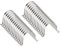sourcing map 10pcs 4 Inch 100mm Conduit Clamps, M100 U Tube Pipe Clamp, Stainless Steel Rigid Pipe Strap, U Shaped Bracket with Two Hole for Pipe Tube Hose Wire Cord Fixing