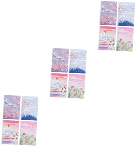 DIYEAH 3 Juegos Libreta De Pintura Al Óleo Cuadernos Notebook Tablet Gráficas Tablet De Dibujo Tableta De Dibujo Block De Notas Cuaderno Para Mujer Bloc De Notas Del Aula Papel 4 Uds * 3