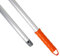 Maya Palo ALUMINIO ANODIZADO 1,40m. Ligero, Resistente y Profesional. Mango y Rosca de Polipropileno (Color Naranja)