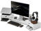 HOMCOM Rehausseur écran PC bureau support d'écran d'ordinateur de 60-116 cm support moniteur avec 2 tiroirs, longueur et angle réglables, pour ordinateur portable, ordinateur, PC, blanc