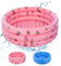Shyllin Piscina Hinchable Infantil Summer 90x80x30cm,Piscina Hinchable de Bebés,Piscina Redonda para Bebé Material de PVC Engrosado,Apto para Uso Interior o Exterior (Rosa Oscuro L)