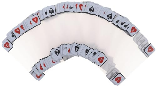 BESTonZON Manipulationssichere mit Matter Oberfläche Transparente Pokerkarten aus PVC und Wasserdichtem Kunststoff für Spiel Beim Sommerfest Am Strand oder Pool