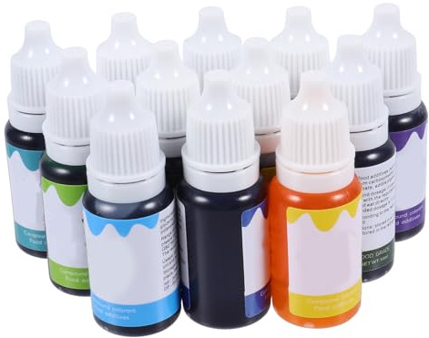Beavorty 12 Stück Pflanzenpigmente zum Selbermachen von Lipgloss Vegan mit Vitamin C für Farbigen Lippenbalsam und Selbstgemacht Kosmetik im Praktischen Weiß