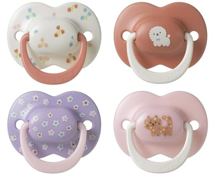 Tommee Tippee Ultimate Fit Schnuller, 6-18 Monate, 4 Stück, kieferorthopädischer Sauger für Babys, symmetrischer Sauger, 100% BPA-freies Silikon, Club House Kollektion