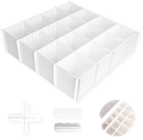 Trukafie 10 Stück Schubladentrenner, 38x11 cm Schubladen Organizer Schubladenteiler Schubladen Trenner Verstellbar Schubladeneinsatz für Küche Büro Schlafzimmer Unterwäsche Socken Kosmetik