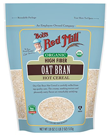 Bob's Red Mill Organic High Fiber Oat Bran Hot Cereal, 18-ounce