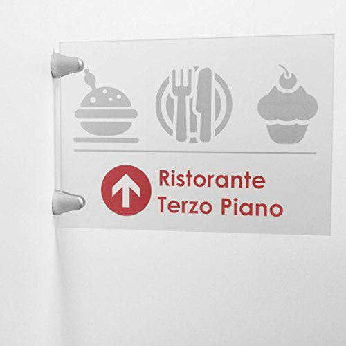 Tableau signalisation en plexi double face à drapeau A4