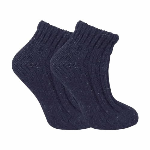 Sock Snob Damen Winter Bunt Gestrickt Kurz Norweger Style Wollsocken