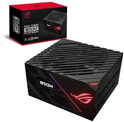 ROG Thor 850P - Fuente de alimentación 850 W Platinum con Aura Sync y Pantalla OLED