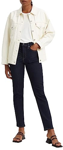 Levi's Femme Jeans 724 High Rise Straight, Blue Wave Rinse, 28W / 28L