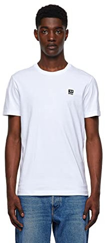 Diesel Mens T Shirt Crew Neck Tee Top Short Sleeve White 100 M