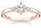 THOMAS SABO Ring Vintage weiße Steine roségold vergoldetes Silber TR2325-416-14-48