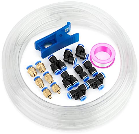 TAILONZ PNEUMATIC Klar 4mm OD 2.5mm ID Polyurethan PU Luftschlauch Rohr Rohrsatz 10 Meter 32.8ft