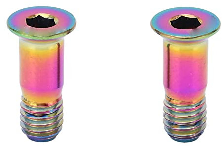 2 Pièces Boulons de Dérailleur Arrière de Vélo, Boulons en Alliage de Titane M5x14.2mm Vis de Fixation de Dérailleur Arrière pour Vélo de Route de Montagne