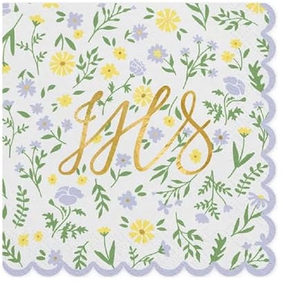 PartyDeco IHS-Papierservietten für Kommunion, Kommunionsfeier, Farbmix, Tischdekoration