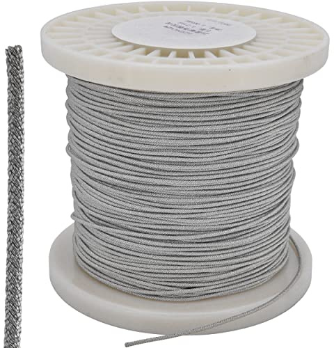 Recambo Silber Kabel gedrillt - Draht mit 20 Litzen/Strängen - Durchmesser 1,3mm - Lautsprecher Subwoofer Membran Reparatur - Voice coil wire - 1 Meter