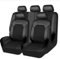 WatSKY 9Pcs Pelle Auto Set coprisedili, per Alfa Romeo Giulia Mito Stelvio Giulietta GT 4C 159 GTV Brera Traspirante Antiscivolo Impermeabile Confortevole 5-Posti Protezioni Interno Accessori