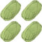 4 PCS Anfänger T-Shirt Garn Elastischen Stoff für DIY Stricken, Spaghetti Garn Dicke für Hand DIY Tasche Decke Kissen Häkeln Projekte, Home Decor (Avocado)