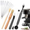 Kaffee Reinigungsbürste Barista Strohhalm Bürste Set, 15 Stück kaffeevollautomat Reinigungsbürste Kaffee Pinsel Küchen siebträger kaffeemaschine Reinigungszubehör