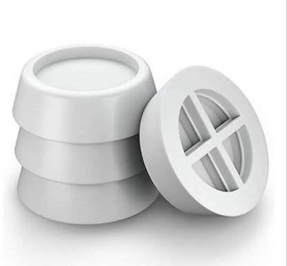 4 Stück Stoßdämpfende Unterlegscheibe,Anti-Vibration Gummifüße, Pad rutschfeste Füße Protector Pad für Trockner Kühlschrank Laufband Tisch Stuhl