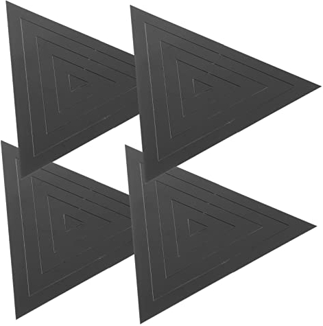 KONTONTY 20stücke Triangel Wandaufkleber Selbstklebend Für Dekoration Wohnräumen Schlafzimmer Und Badezimmer Abnehmbar Und Einfach Anzubringen Mit Spiegel-effekt Für Stilvolle Akzente