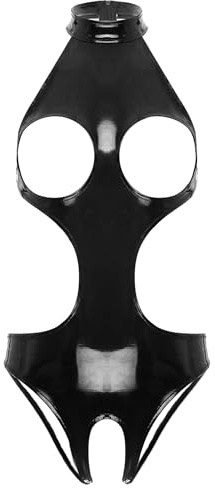winying sexig body wetlook damer ärmlös ouvert bodysuit one piece jumpsuit bröst öppen stringbody nattkläder underkläder
