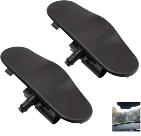Yuiturt 2 Stück Scheibenwaschdüsen für Audi (A3/A4/A5/A6/A7/A8/Q3/Q5/Q7/TT), langlebige Scheibenwaschdüse Ersatz, einfache Installation, 4G8988987/4GD955987