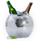 Disco Ball Ice Bucket 8.8Inch - Mirror Silver Disco Ball Decor Beverage Chiller for Cocktail Bar, Party Supplies, Wine, Beer, Champagne Cooler - Disco Party Decorations & Retro Bar Accessories