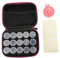 Tofficu 1 Satz Stickbox Tragetasche Behälter Stickerei- Zubehör Strass-Accessoires Drucken Von Diamantflaschen Geteilte Bohrer-Aufbewahrungstasche Bohrertasche Eva Rot