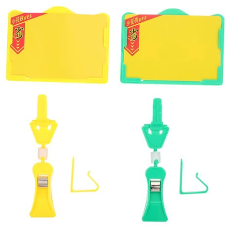 SHINEOFI 2St rahmen clip Parfüm-Ausstellungsständer Anzeige Präsentationsständer aus preisschilder halter Supermarkt-Preisschilder Preisständer Preisschildständer Plastik