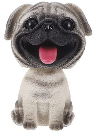 GRIRIW Elegantes Hundeornament Fürs Auto Nickender Und Schüttelnder Hund Aus Kunstharz Dekoration Für Zimmer Und Kuchen